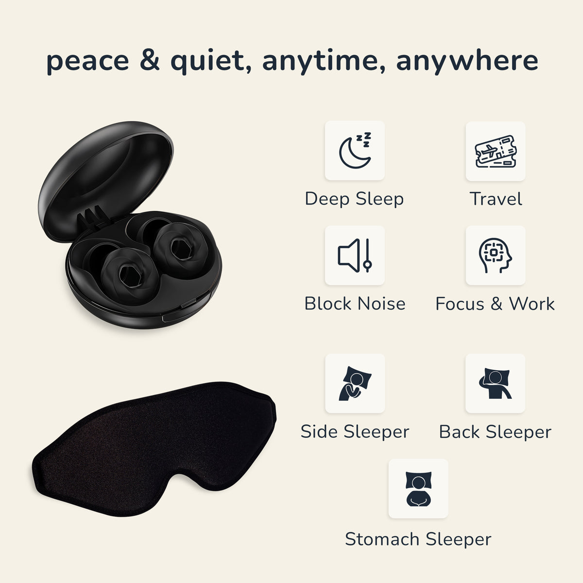 Fall Asleep Faster Kit | Block Out The Light & Noise